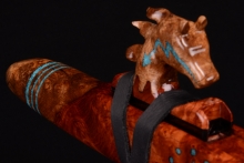 Amboyna Burl Native American Flute, Minor, Mid F#-4, #G34B